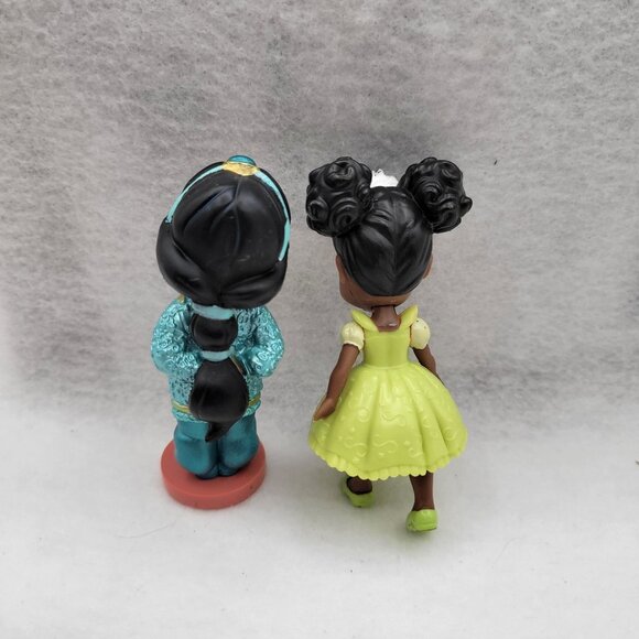 Disney Princess Lot of 7 Small 3" Dolls Jointed Figures - Tiana Jasmine Ariel - Picture 3 of 10